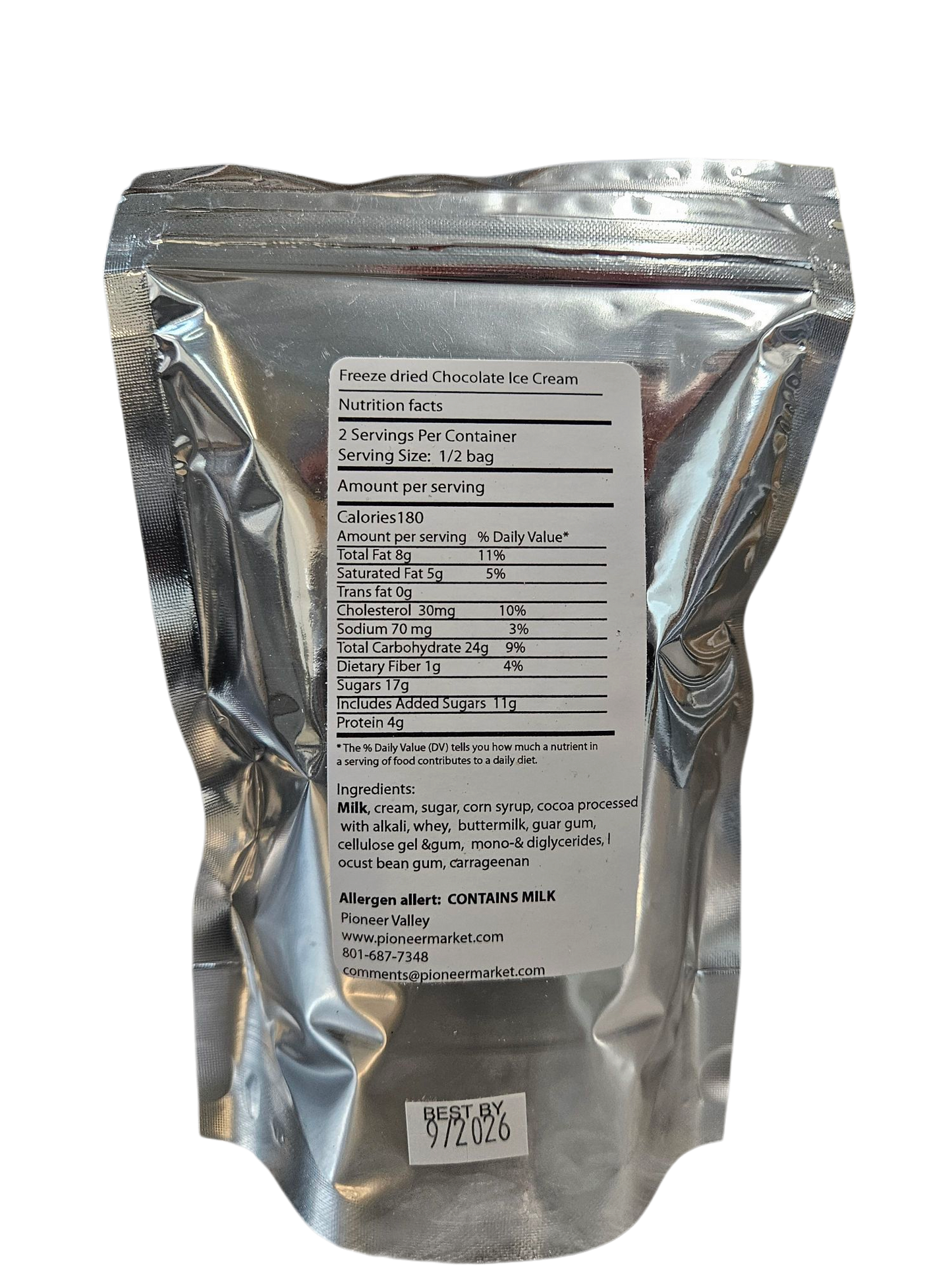 Chocolate Ice Cream, freeze dried
