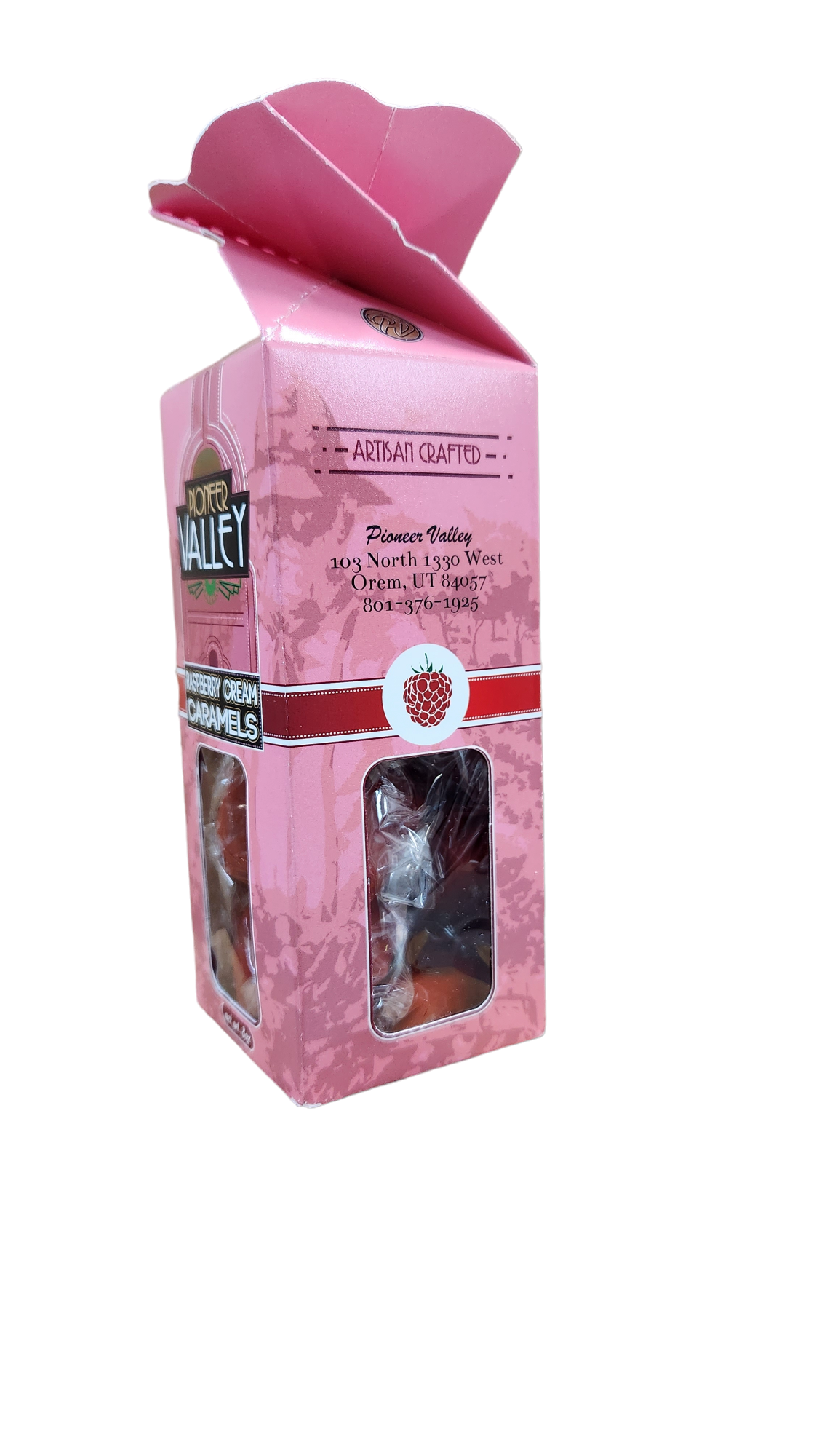 Raspberry Cream Caramels - 8oz gift box