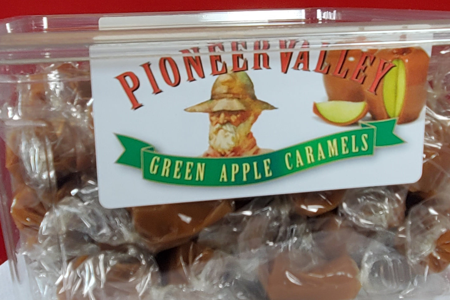 Green Apple Caramels - 3lb Tub