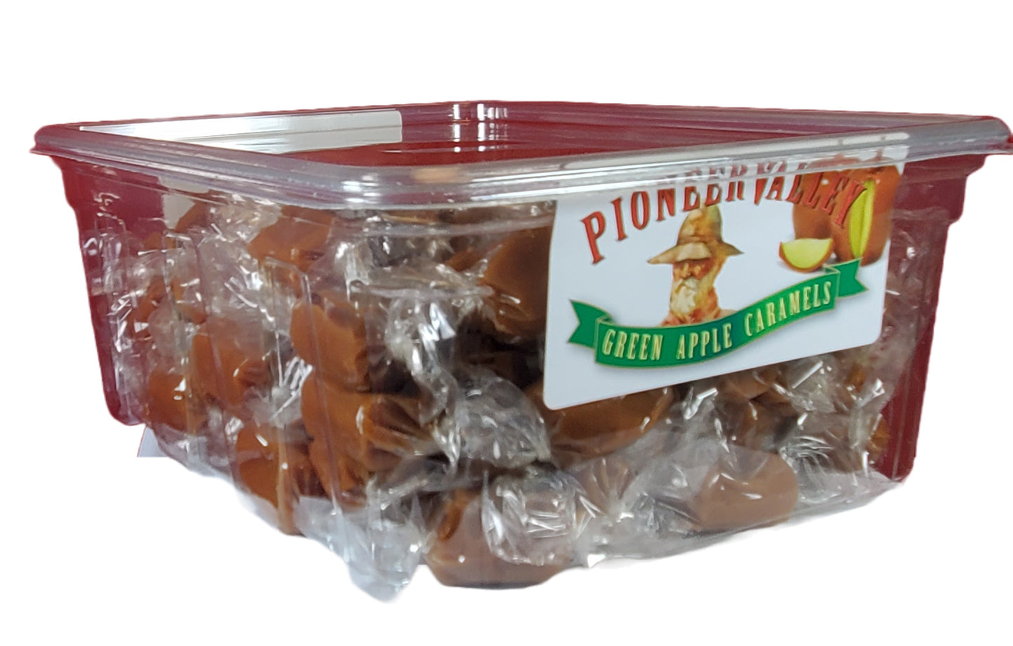 Green Apple Caramels - 3lb Tub