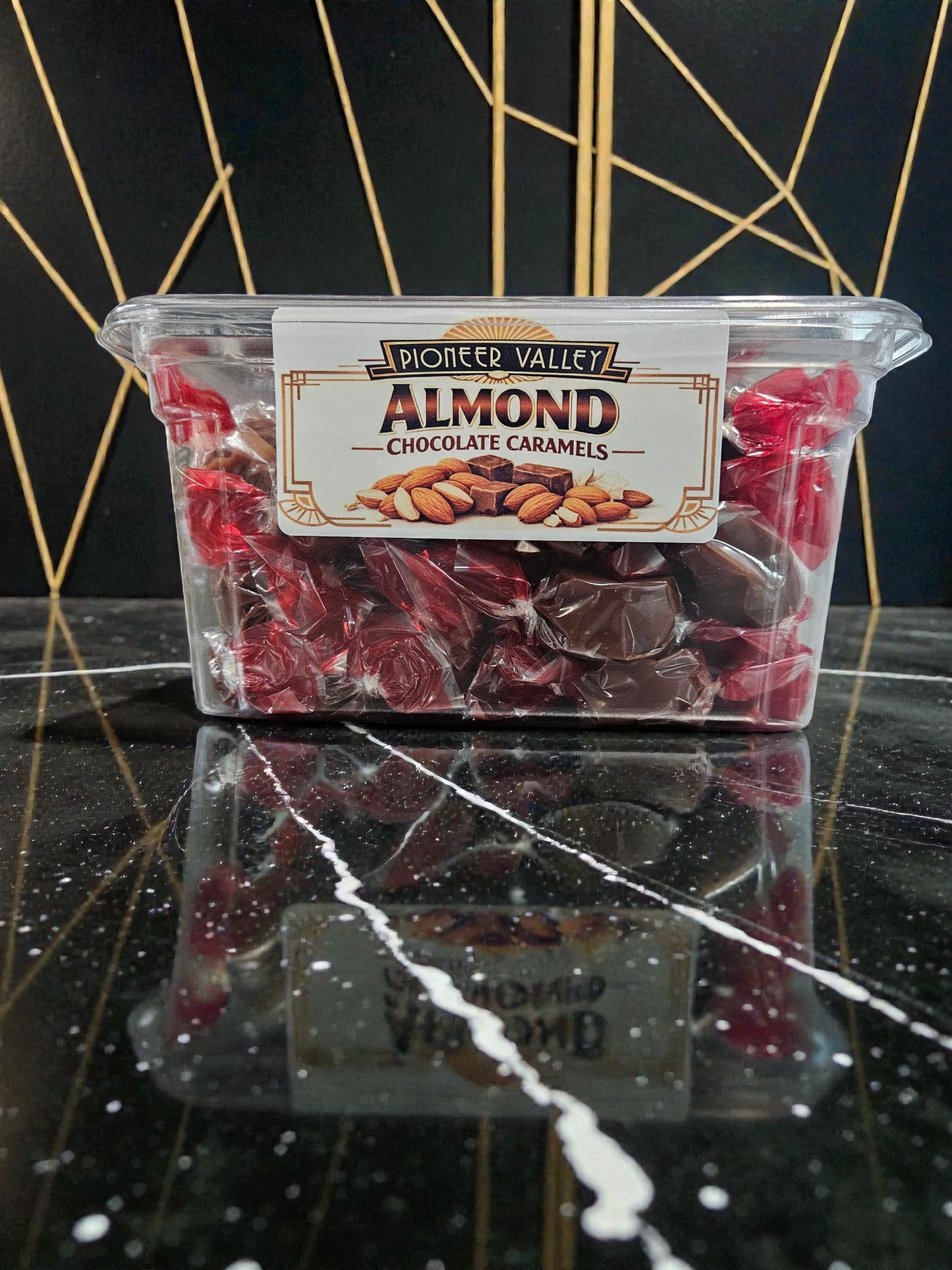 Almond Chocolate Caramels - 3lb Tub