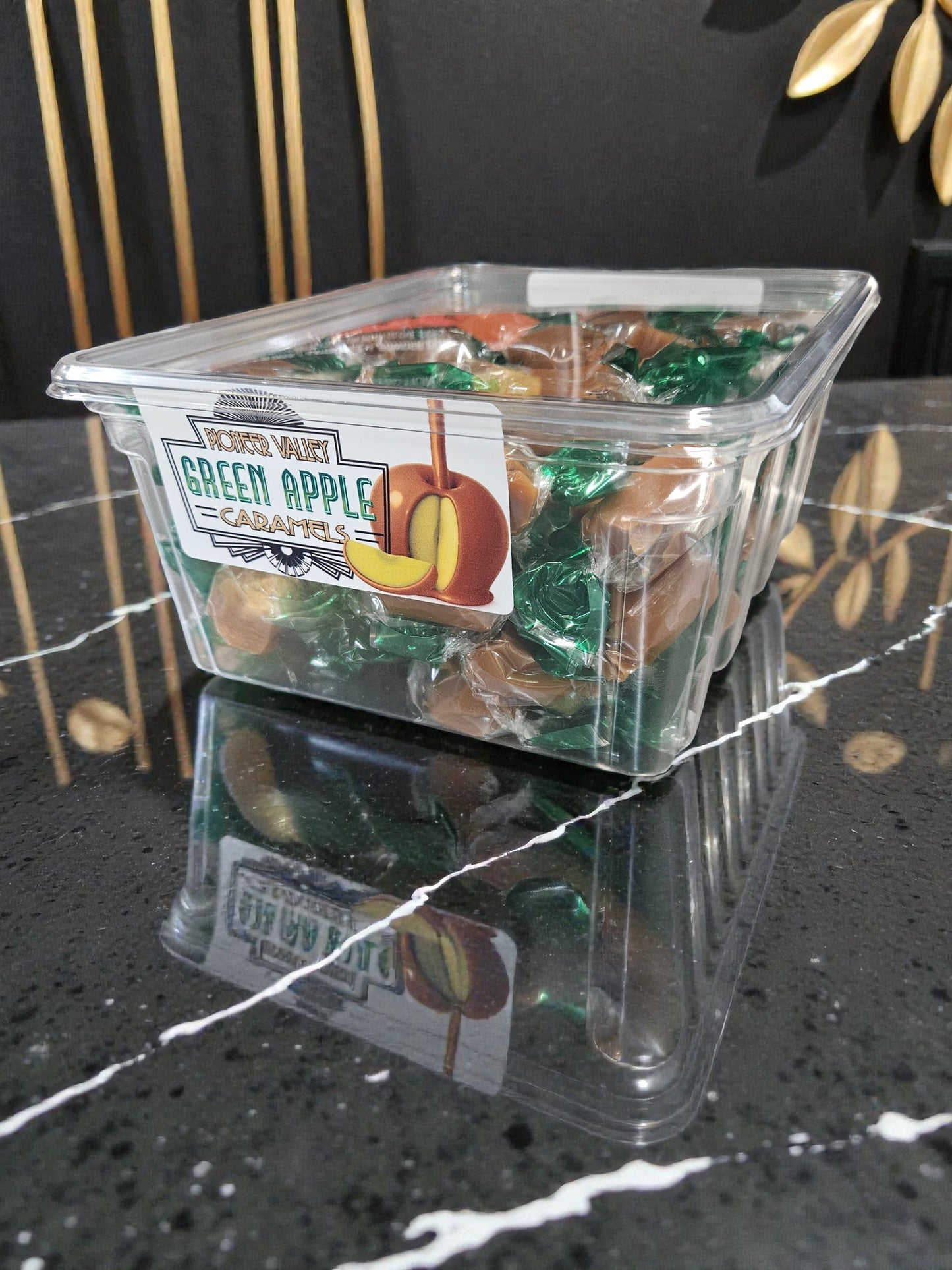Green Apple Caramels - 3lb Tub