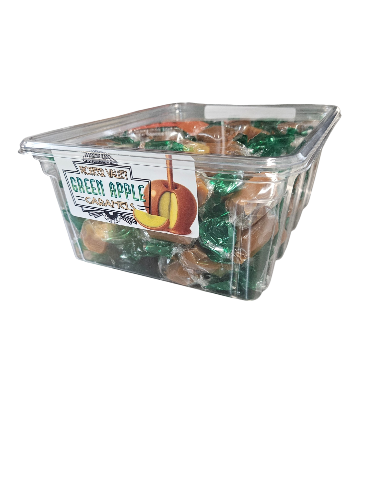 Green Apple Caramels - 3lb Tub