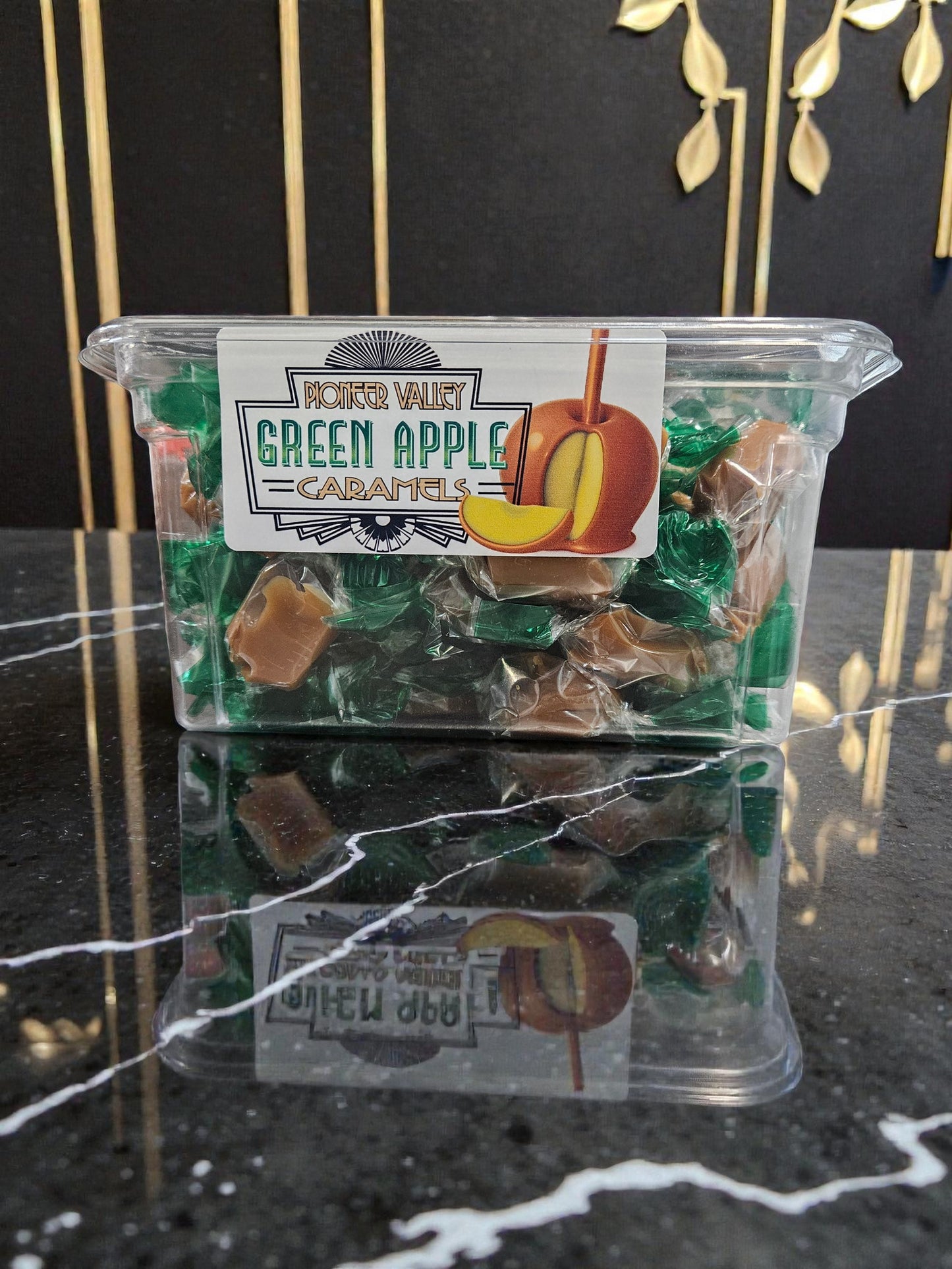 Green Apple Caramels - 3lb Tub