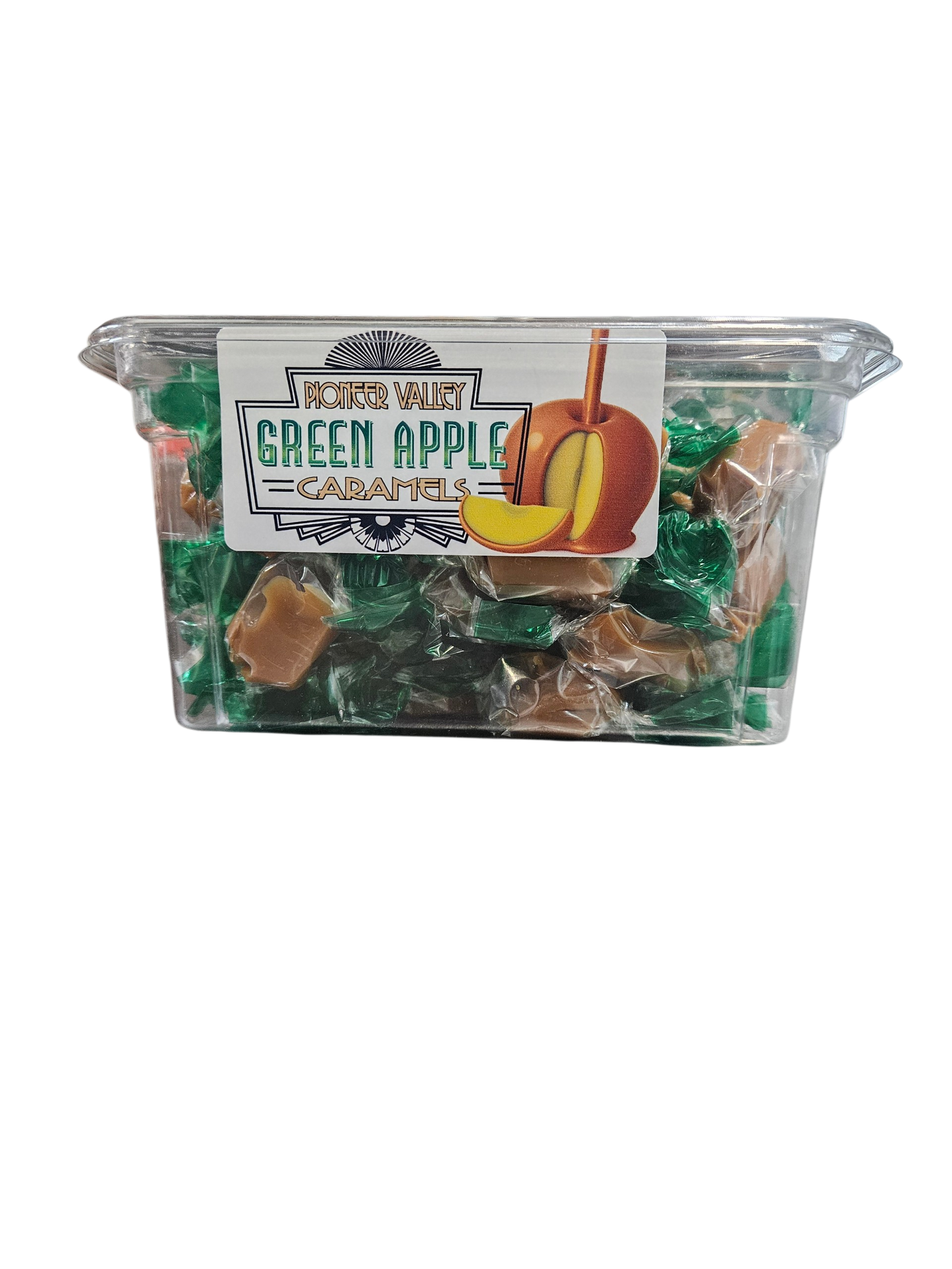 Green Apple Caramels - 3lb Tub