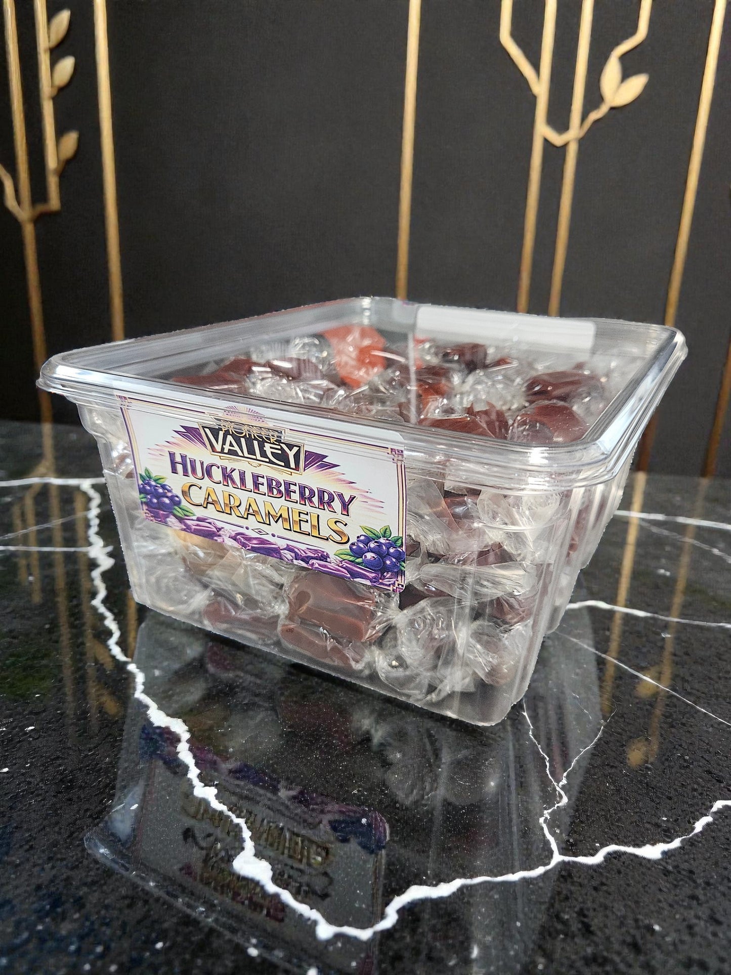 Huckleberry Caramels - 3lb Tub