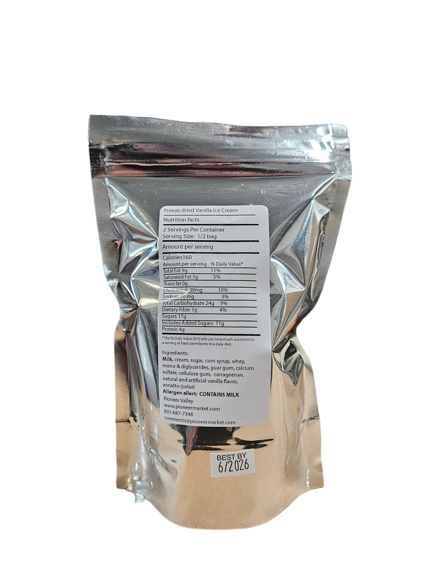 Vanilla Ice Cream, freeze dried