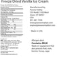 Vanilla Ice Cream, freeze dried