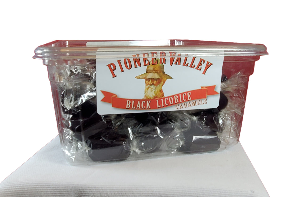 Black Licorice Caramels 3lb Tub PioneerValley